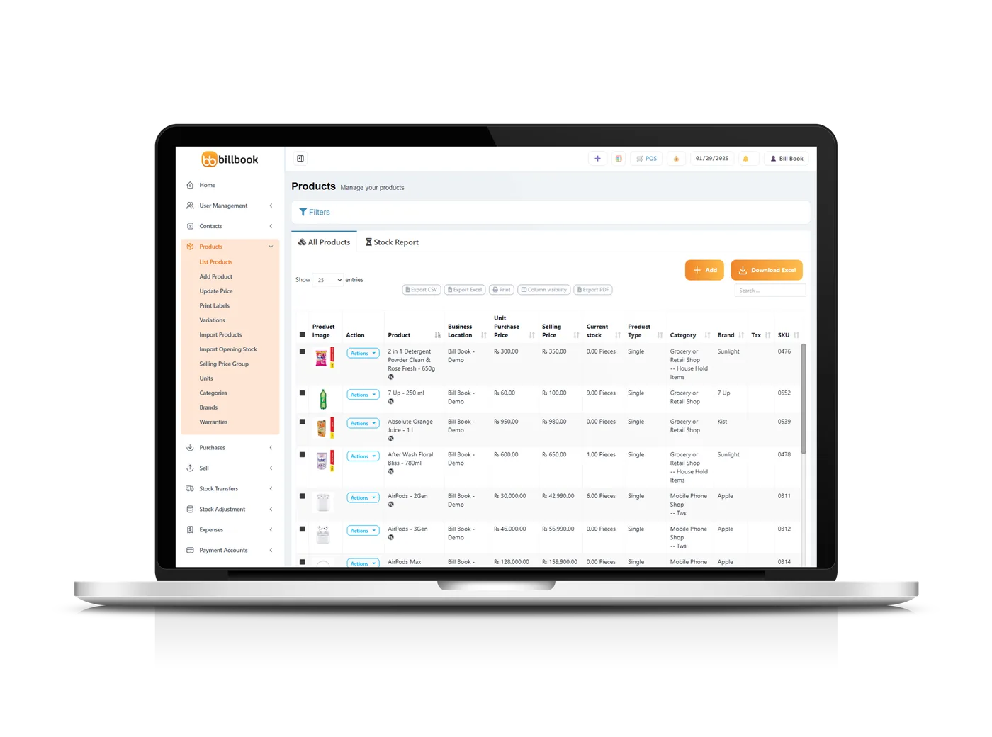 BillBook Dashboard
