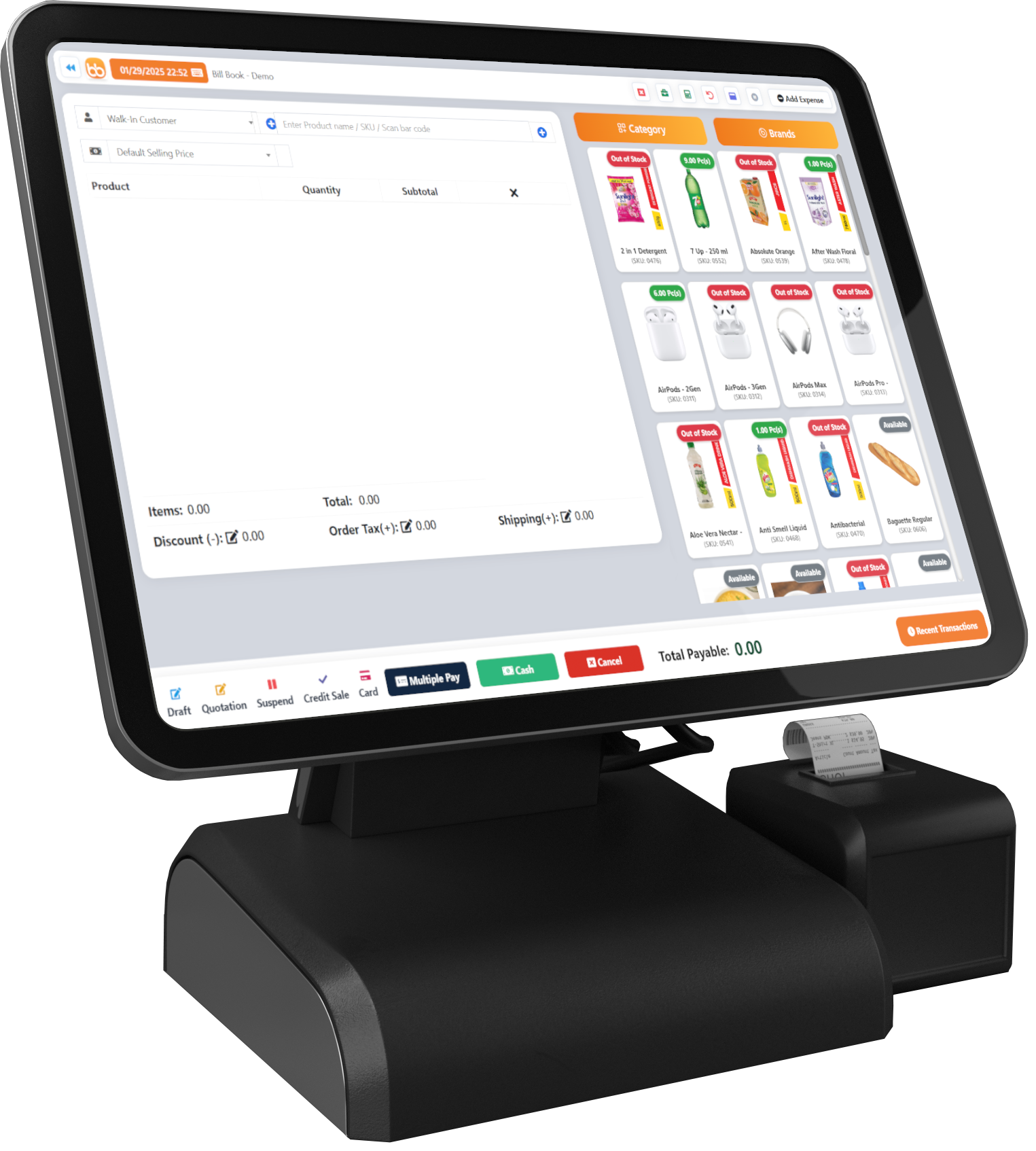 Power Your Business with <br>
BillBook POS